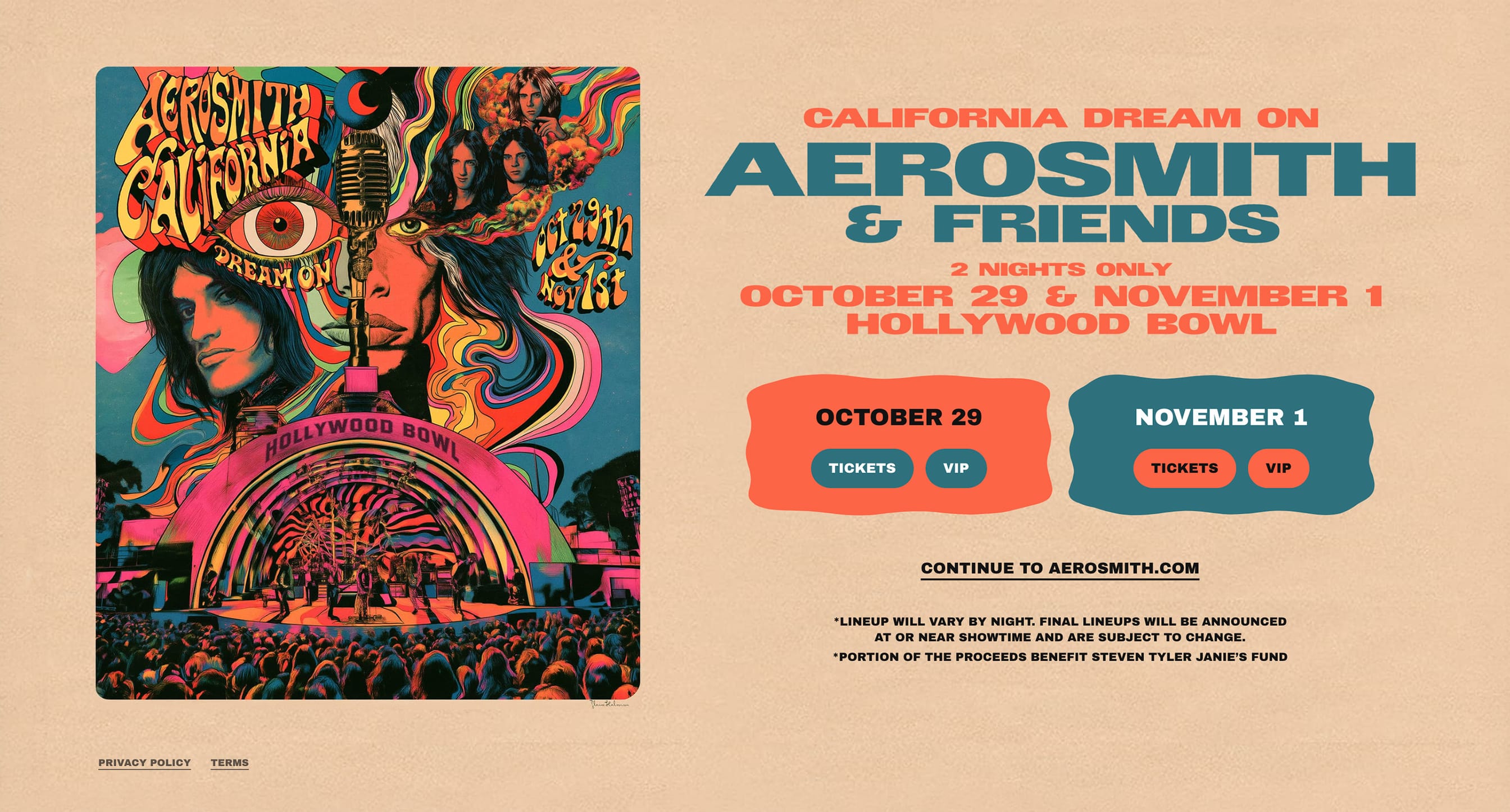 Aerosmith and Friends - California Dream On Tour